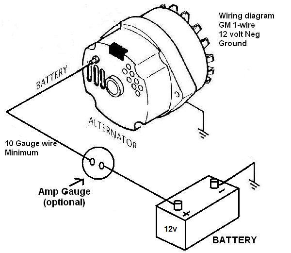 Chevy 1 Wire Alternator Wiring Diagram